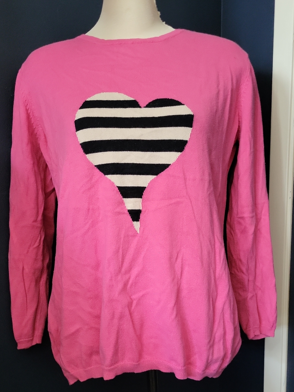 Lisa Todd Pink Cotton Cashmere Sweater L